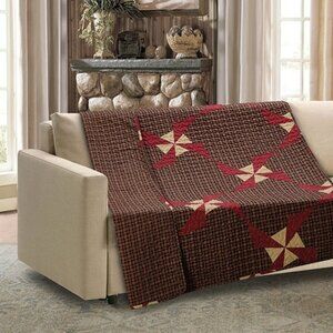 Country Style Quilted Throw